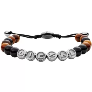 Image of Diesel Black Agate and Tiger's Eye Beaded Bracelet