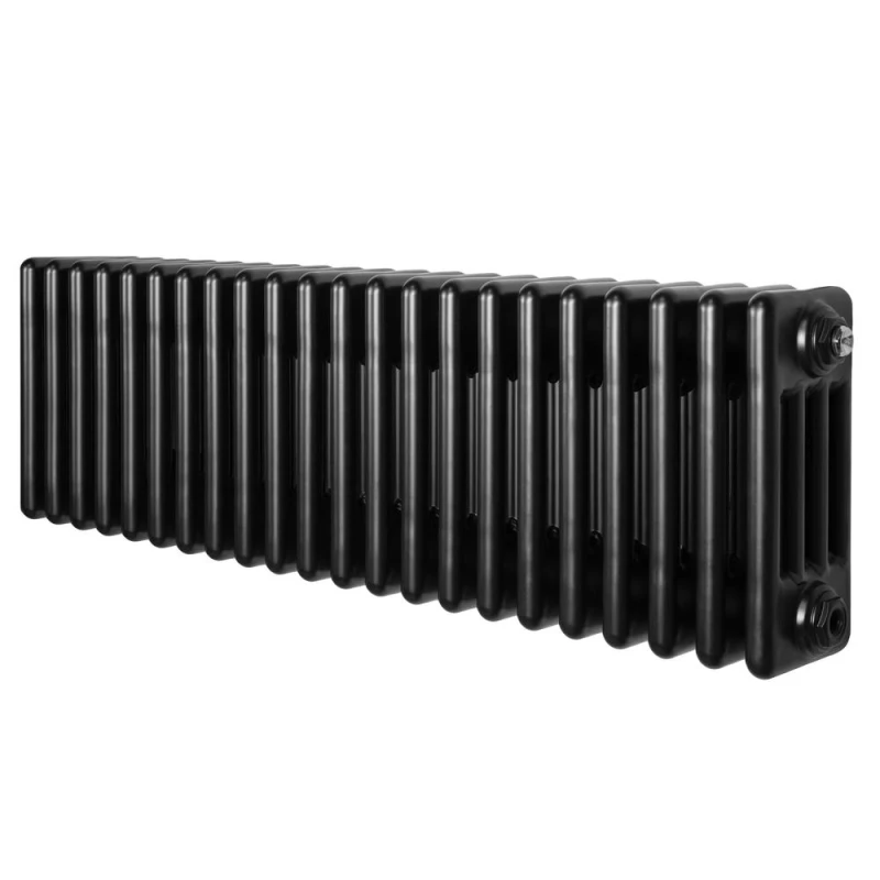 Image of Monstershop Traditional 4 Column Radiator - 300 x 1010mm - Black Unisex