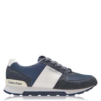 Image of Calvin Klein Jeans Dusty Mesh Trainers - Navy/White