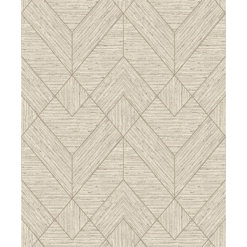 Image of Arthouse Wood Grain Geo Neutral / Gold Wallpaper Neutral unisex One Size