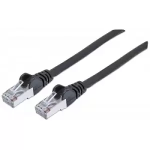 Image of Intellinet Network Patch Cable Cat6 30m Black Copper S/FTP LSOH / LSZH PVC RJ45 Gold Plated Contacts Snagless Booted Lifetime Warranty Polybag