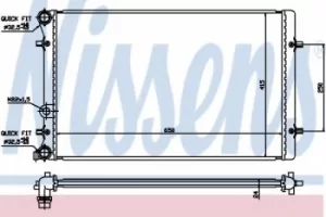 Image of 652011 Nissens Car Radiator Thermal Control engine cooling