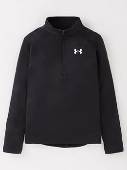 Image of Urban Armor Gear Boys Tech 2.0 1/2 Zip Top - Black/White, Size M=9-10 Years