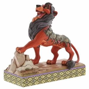 Image of Preening Predator Scar Lion King Disney Traditions Figurine