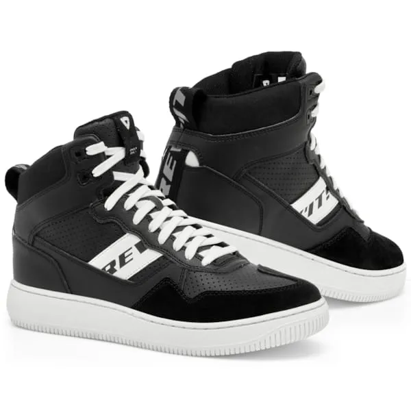 Image of REV'IT! Pacer Shoes Black White Size 44