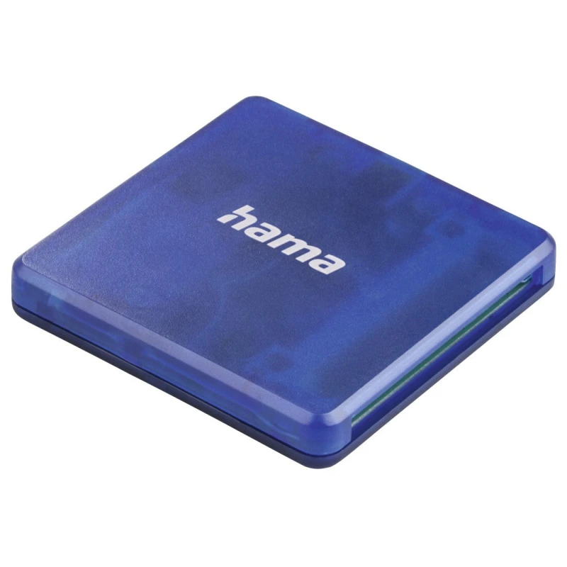 Image of Hama USB 2.0 Multi Card Reader Blue - SD/Micro SD/CF