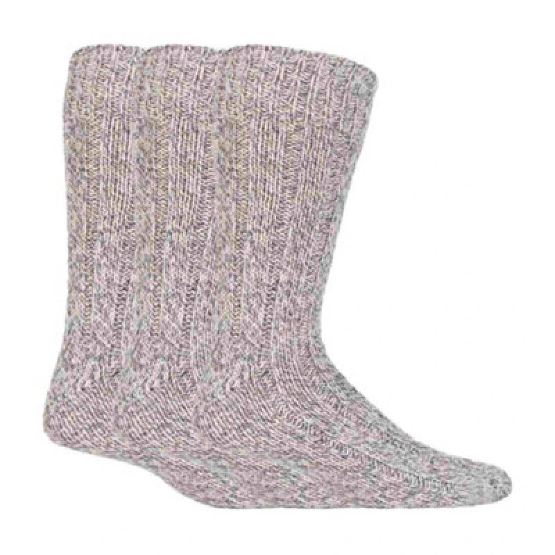 Image of Workforce 3 Pack Mens Wool Knit Work Socks - 6-11 - Wfh0025Gry