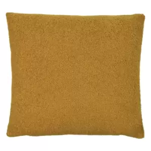 Image of Malham Fleece Square Cushion Saffron