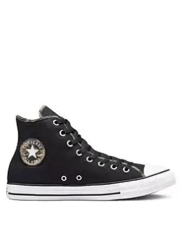 Image of Converse Chuck Taylor All Star Canvas Hi Top - Black/Camo, Black Camo, Size 9, Men