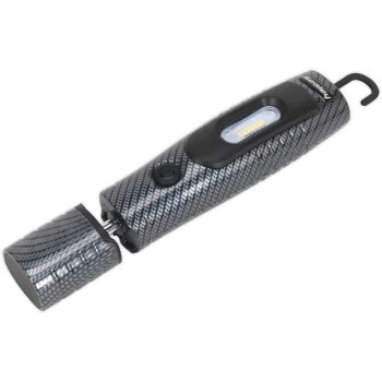Image of Sealey Rechargeable LED 3W Inspection Lamp Carbon Fibre