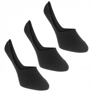 Image of Calvin Klein Invisible Socks 3 Pack - Black