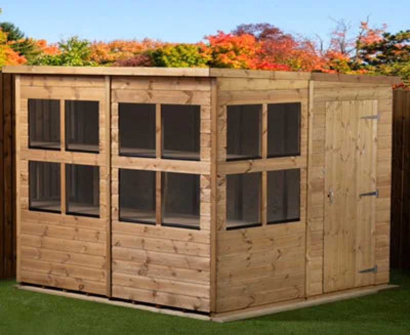 Image of Empire Sheds Empire Pent Potting Shed 8X8 Single Door