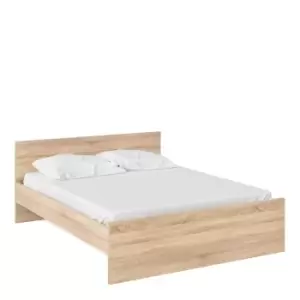 Image of Naia Euro King Bed (160 X 200) In Oak Effect