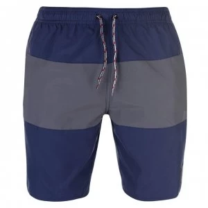 Image of Speedo Panel Swim Shorts Mens - Navy/Charcoal