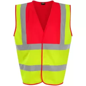 Image of PRO RTX High Visibility Unisex Waistcoat (M) (Yellow/Red)