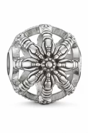 Image of Ladies Thomas Sabo Sterling Silver Karma Beads Small Karma Wheel Bead K0016-001-12