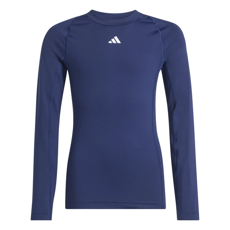 Image of adidas Techfit AEROREADY Long Sleeve Top Juniors Navy Blue male 9-10 Years