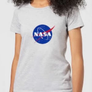 Image of NASA Logo Insignia Womens T-Shirt - Grey - L