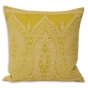 Image of Riva Home Paisley Cushion Cover (50x50cm) (Yellow) - Yellow