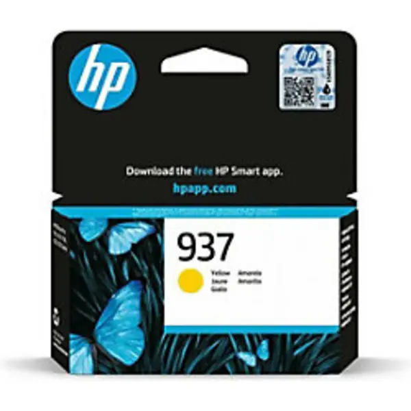 Image of HP 937 Yellow Original Ink Cartridge 4S6W4NE