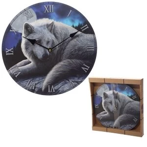 Image of Guardian Wolf Design Wall Clock