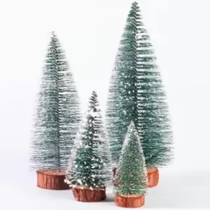 Image of Miniature Christmas Tree Ornaments - Set of 4 M&amp;W