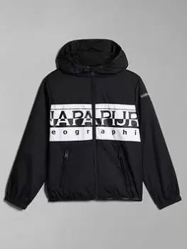 Image of Napapijri Kids Baltra Jacket, Black, Size 4 Years