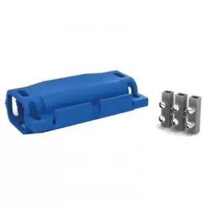 Image of Wiska Shark Insulating Connector Joint 6A 3 Core Blue - SH0325W