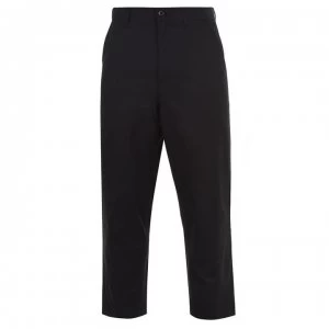 Image of Farah Vintage Crop Hopsack Trousers - 006 Deep Black