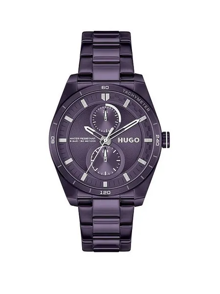 Image of HUGO 1540170 Womens #Fast For Her Purple Dial / Purple Watch