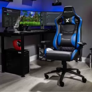 Image of X Rocker Merlin PC Office Gaming Chair - Blue
