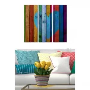 Image of MDF3280747 Multicolor Decorative MDF Painting (3 Pieces)