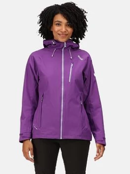Image of Regatta Birchdale Waterproof Shell Jacket - Purple, Purple, Size 8, Women