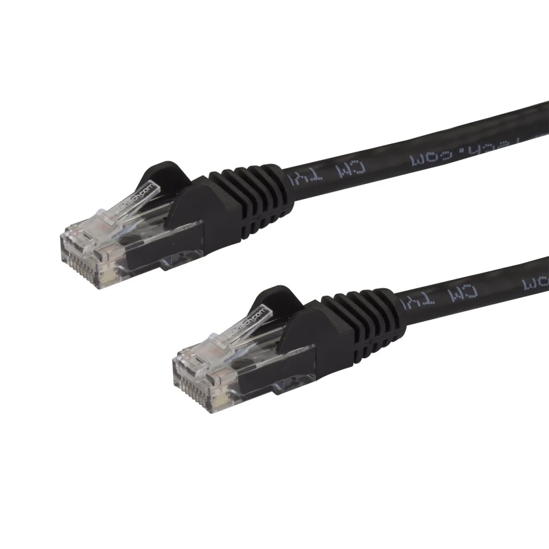 Image of StarTech.com 15ft CAT6 Ethernet Cable - Black CAT 6 Gigabit Ethernet W