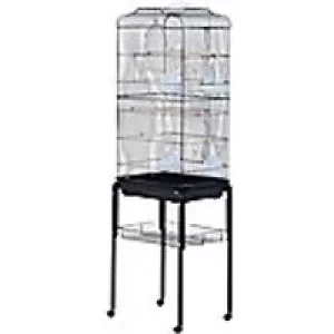 Image of PawHut Bird Cage Black 370 mm x 475mm x 1530 mm