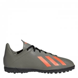 Image of adidas X 19.4 Childrens Asto Turf Trainers - Leg Green/Orange