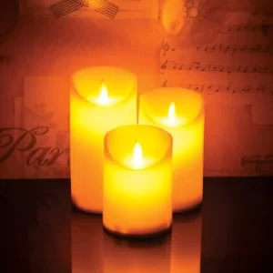 Image of Lyyt LED Mood Candles Set of 3 Dancing Flames With Remote Control