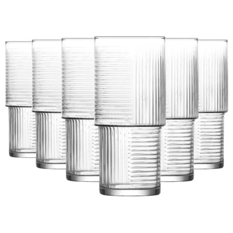 Image of LAV Glassware Lav Helen Stacking Highball Glasses - 515Ml - Pack Of 6