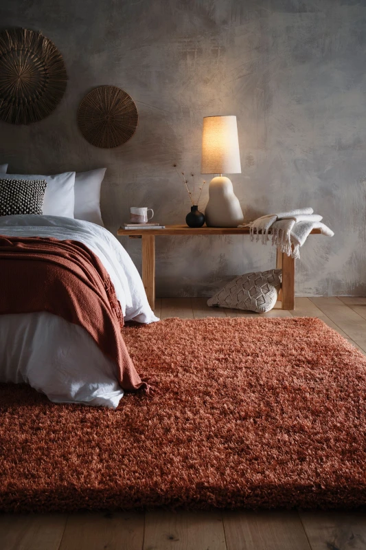 Image of Origin Chicago Rust in Burnt Orange Size: 160cm x 230cm Burnt Orange Unisex 160cm x 230 cm