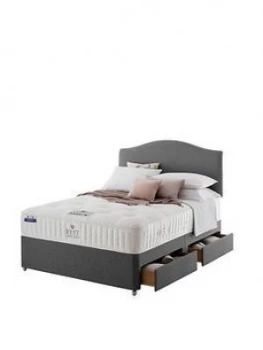 Image of Rest Assured Tilbury Wool Tufted Divan Bed With Storage Options - Firm