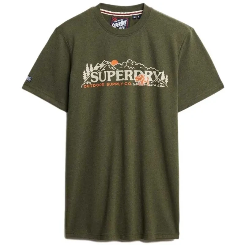 Image of Superdry T-Shirt Superdry Outdoor Scene Vert Male S