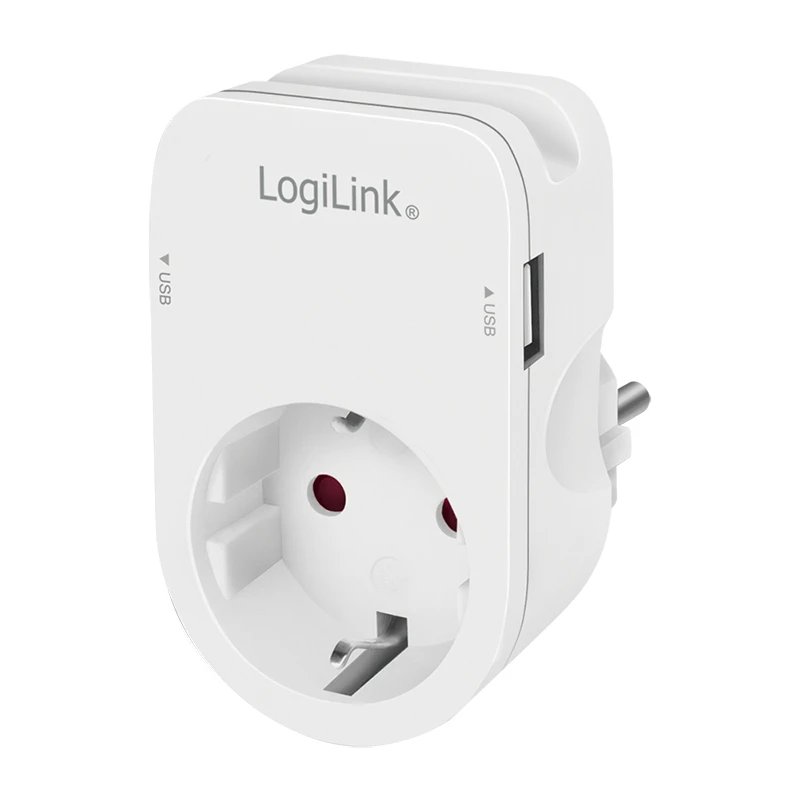 Image of LogiLink PA0247 surge protector White 1 AC outlet(s) 230 V