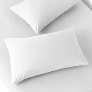 Image of Paoletti 200 Thread Count Housewife Pillowcase Pair Cotton White