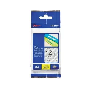 Image of Brother P-touch TZe 131 12mm x 8m Black On Clear Laminated Labelling Tape