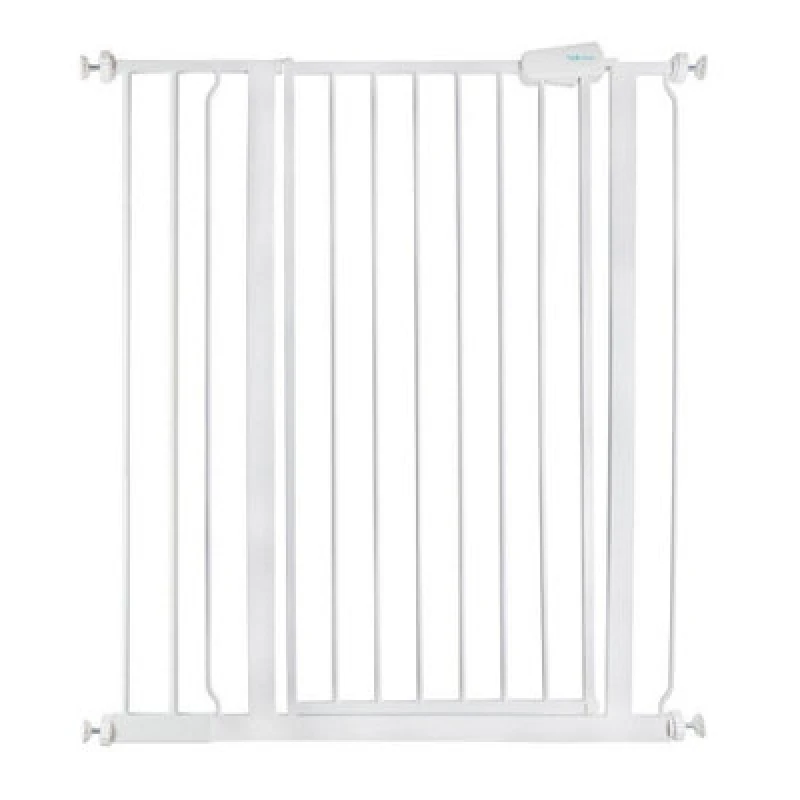 Image of Safetots Extra Tall Metal Safety Gate Pressure Fit, 87.9Cm - 95.5Cm, White, 104Cm In Height, Extra Tall Baby Gate
