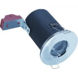 Image of KnightsBridge MR16 50W 12V Low Energy Fire Rated IP65 Shower Downlight - Brushed Chrome