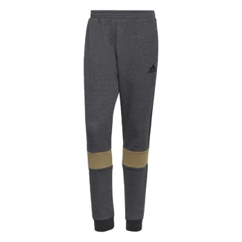 Image of adidas Essentials Fleece Colorblock Joggers Mens - Dark Grey Heather / Black / Or