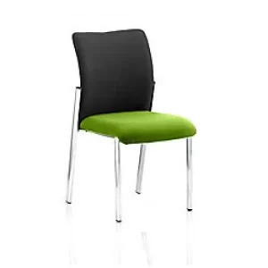 Image of Dynamic Visitor Chair Academy Seat Myrrh Green Seat Black Back Without Arms Fabric