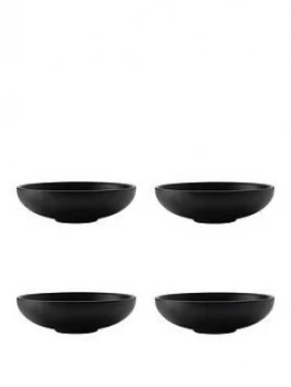Image of Maxwell & Williams Maxwell & Williams Caviar Black Coupe Bowls ; Set Of 4
