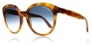 Image of Tom Ford Phillipa Sunglasses Blond Havana 53W 55mm